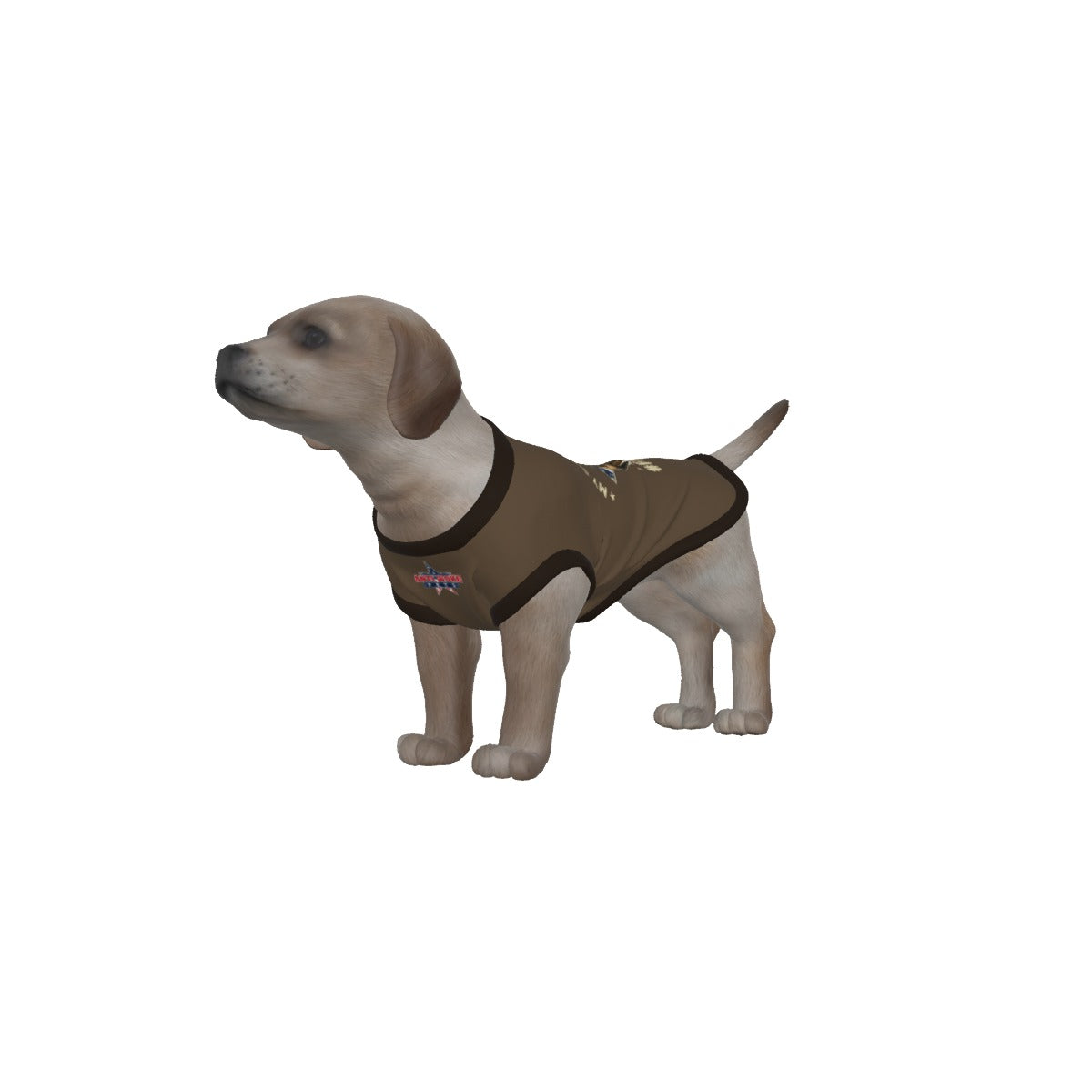 Pug- Taupe- My Owner Is Armed- Anti Woke Pets -Puppy Tank Top